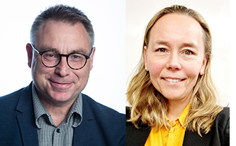 Anders Åkesson, ordförande för Riksförbundet HjärtLung och Annica Ravn-Fischer, överläkare i kardiologi.