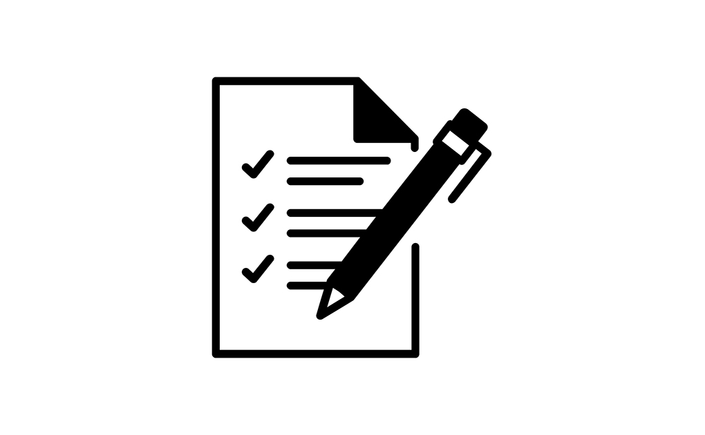 grafik föreställande papper och penna